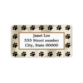 Gorgeous one of a-kind address labels dog lover (Voorkant)