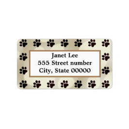 Gorgeous one of a-kind address labels dog lover