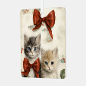 Gorgeous Orange Kitten Couple Christmas  Metalen Ornament (Voorkant links)