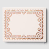 Gorgeous Ornate Papel Picado Rose Gold Wedding  Gastenboek (Achterkant)