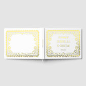 Gorgeous Ornate Papel Picado Wedding Gold Gastenboek (Volledig)
