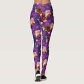 GORGEOUS PAARS EN RODE GOEDE LUCK LEGGINGS (Achterkant)
