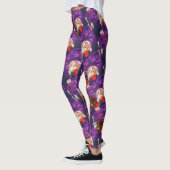 GORGEOUS PAARS EN RODE GOEDE LUCK LEGGINGS (Links)