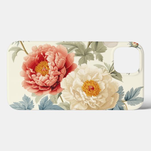 Gorgeous Peonies Seamless Pattern Case-Mate iPhone Case (Achterkant (horizontaal))