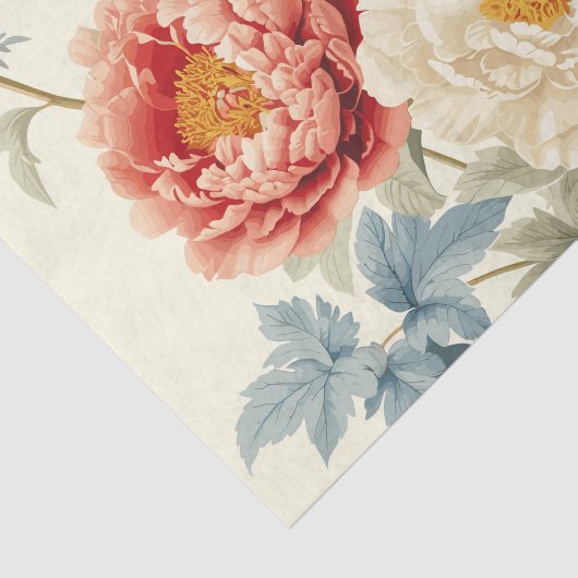 Gorgeous Peonies Seamless Pattern Tissuepapier (Detail)