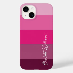 GORGEOUS PINK COLOR STRIPE LINE PATTERNAAM Case-Mate iPhone 14 HOESJE