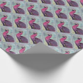 GORGEOUS PINK PEACOCK CADEAUPAPIER (Hoek)