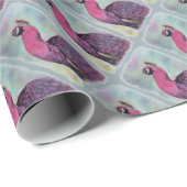 GORGEOUS PINK PEACOCK CADEAUPAPIER (Rol Hoek)