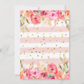 Gorgeous Pink Watercolor Flower Kaart (Achterkant)