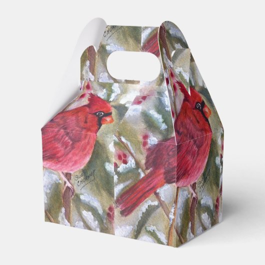 GORGEOUS RED CARDINAL BEDANKDOOSJES (Achterkant)