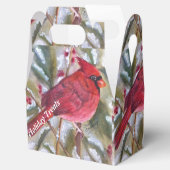 GORGEOUS RED CARDINAL BEDANKDOOSJES (Geopend)