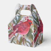 GORGEOUS RED CARDINAL BEDANKDOOSJES (Voorkant Zijde)