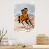 GORGEOUS Spirit of the Horse Poster (Keuken)