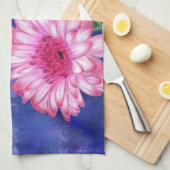 Gorgeous Three Color Gerberas Kitchen Towel Theedoek (Quarter Fold)
