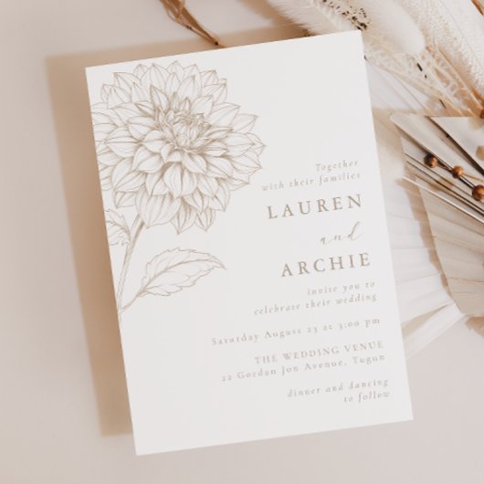 Gorgeous Vintage Boho Floral Wedding Kaart