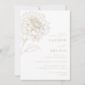 Gorgeous Vintage Boho Floral Wedding Kaart (Voorkant)