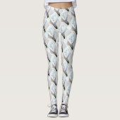 GORGEOUS WHITE CALLA LILILISEERT FLORAL LEGGINGS (Voorkant)