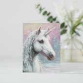Gorgeous Winter Unicorn Briefkaart (Staand voorkant)