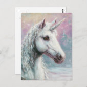 Gorgeous Winter Unicorn Briefkaart (Voorkant / Achterkant)