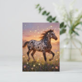 Gorgeous Year of the Horse Appaloosa in Meadow Briefkaart (Staand voorkant)
