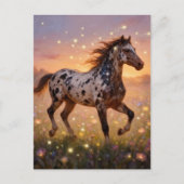 Gorgeous Year of the Horse Appaloosa in Meadow Briefkaart (Voorkant)
