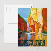 Gorges du Tarn Canyon, Frankrijk Briefkaart (Voorkant / Achterkant)
