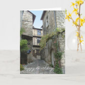 Gorges du Tarn, Frankrijk verjaardagskaart Kaart (Gele Bloem)