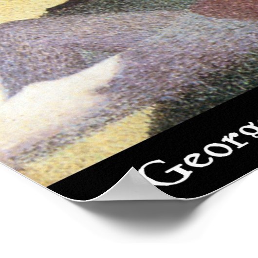 Gorges Seurat - Zondag vanmiddag Poster (Hoek)