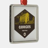 Gorges State Park North Carolina Metalen Ornament (Rechts)