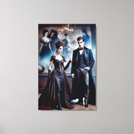 Gorgeus Victorian Vampires Canvas Afdruk
