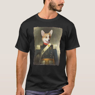 Gorgi Hond Militair Uniform Schilderen Gorgi Hond T-shirt