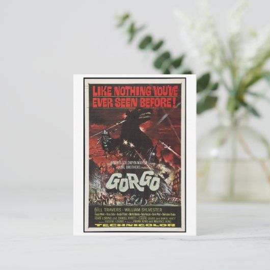 Gorgo 1961 Sci Fi Horrorfilm Retro Briefkaart (Staand voorkant)