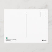 Gorgon blue Medusa Fantasy Art Briefkaart (Achterkant)