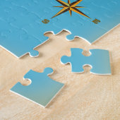 Gorgona Italië kaart reisposter. Legpuzzel (Zijkant)
