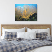 Gorgonisch koraal canvas afdruk (Insitu (Slaapkamer))