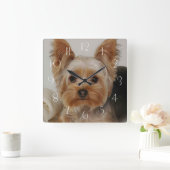 Gorgood Yorkshire Terrier Vierkante Klok (Huis)