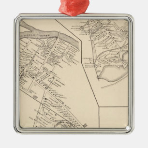 Gorham PO, stad Gorham Metalen Ornament