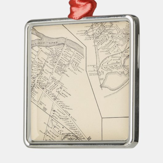 Gorham PO, stad Gorham Metalen Ornament (Links)