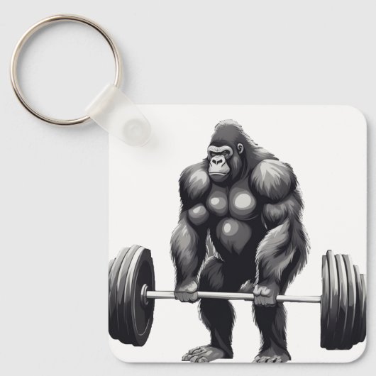 Gorila Deadlift Sleutelhanger (Voorkant)