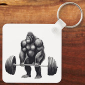 Gorila Deadlift Sleutelhanger (Achterkant)