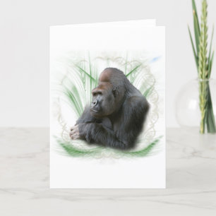 gorilla1 feestdagen kaart