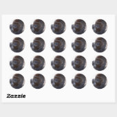 Gorilla_004 Ronde Sticker (Vel)