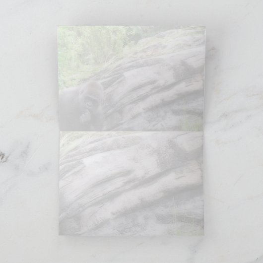 Gorilla (0533) Wenskaart Kaart (Binnen)