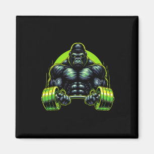 Gorilla Aap Gym Kleding Bodybuilding Workout Motiv Magneet