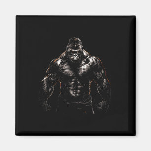 Gorilla Aap Gym Kleding Bodybuilding Workout Motiv Magneet