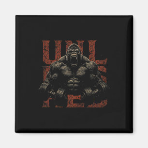 Gorilla Aap Gym Kleding Bodybuilding Workout Motiv Magneet