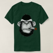 Gorilla-aap met sigaar t-shirt (Design voorkant)
