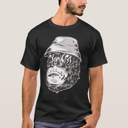 Gorilla Aap Visser Aap Gorilla Kinderen T-shirt (Voorkant)