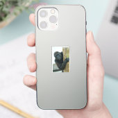 Gorilla achter de boom sticker (Telefoon)