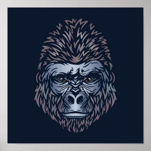 Gorilla African Print | Gorilla Animal Print (Voorkant)